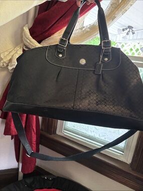 Coach Voyage vintage Signature X-large cabin Duffle Bag,